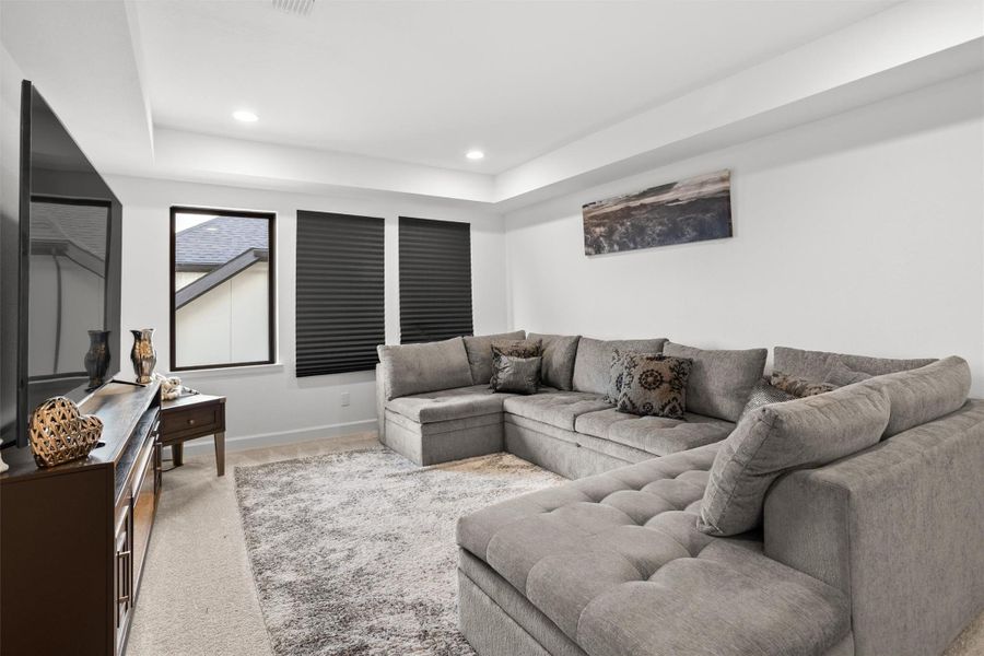 Game room offers plenty of space to unwind