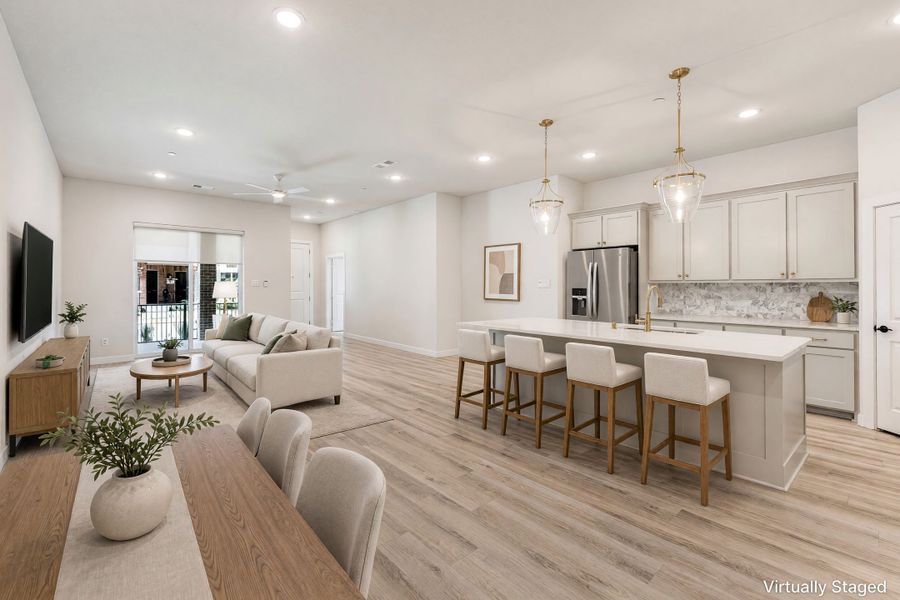 Furnished interior view inside a new home in Woodbridge Villas, Wylie (Image 10).