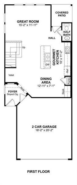 The Naples floor plan by K. Hovnanian Homes. 1st floor shown. * Prices, plans, dimensions, features, specifications, materials, and availability or homes or communities are subject to change without notice or obligation.