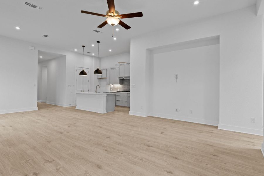 Family Room & Open Concept Kitchen