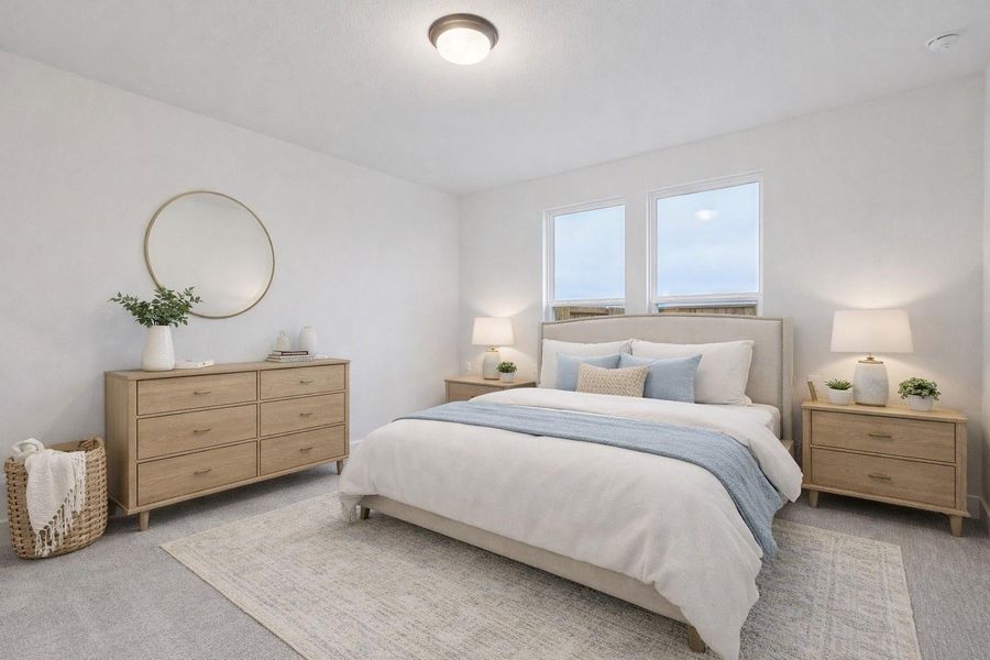 Virtually Staged Bed