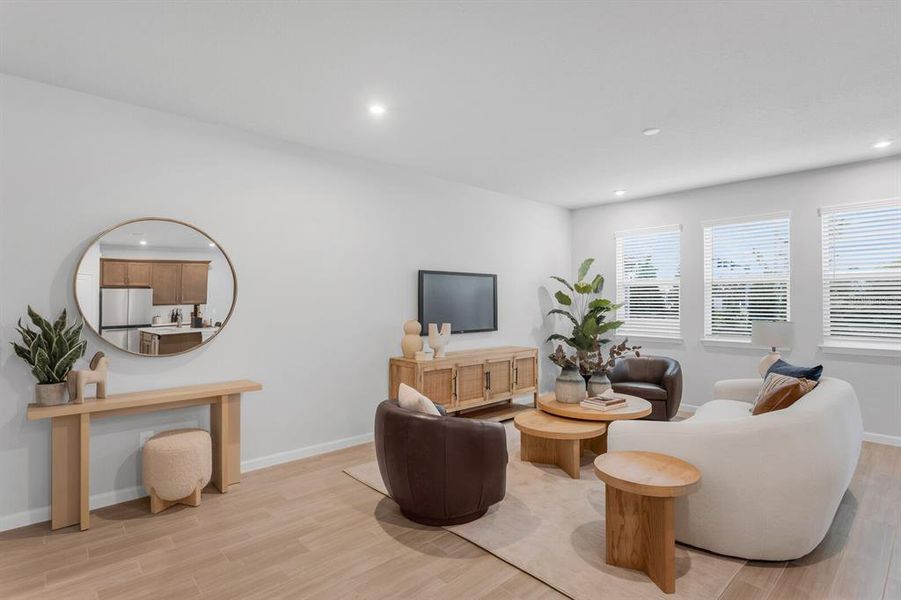 Furnished interior view inside a new home in Pendleton at Chapel Crossings, Wesley Chapel (Image 27). Furnished interior view inside a new home in Pendleton at Chapel Crossings, Wesley Chapel (Image 27).