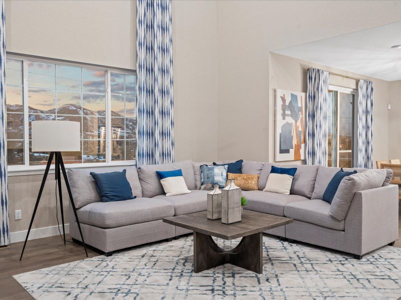 The Bluebell floorplan interior image taken at a Meritage Homes community in Littleton, CO.