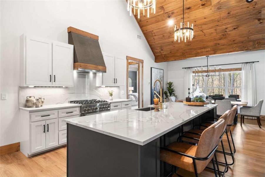 Furnished interior view inside a new home in , Ellijay (Image 43).