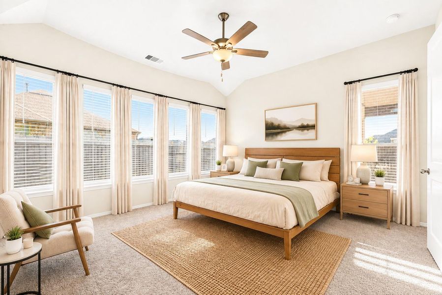 Furnished interior view inside a new home in Pomona, Manvel (Image 16).