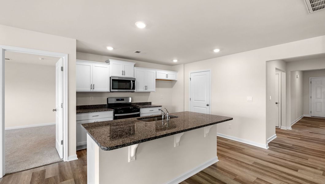 Furnished interior view inside a new home in Waverly Station, Greenwood (Image 4).