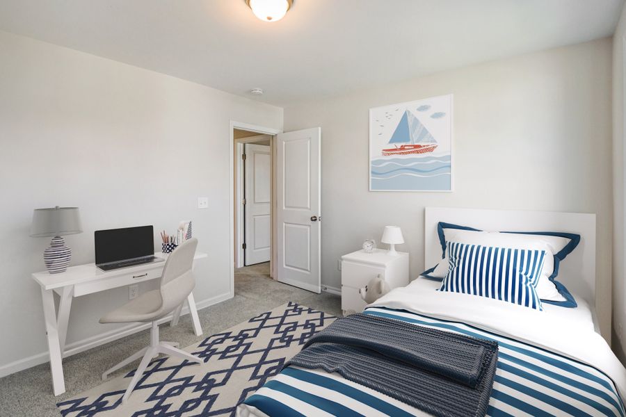 Representative furnished interior of a home built from the Naples by Stevens Fine Homes in River Tide Farms, Bolivia (Image 23).