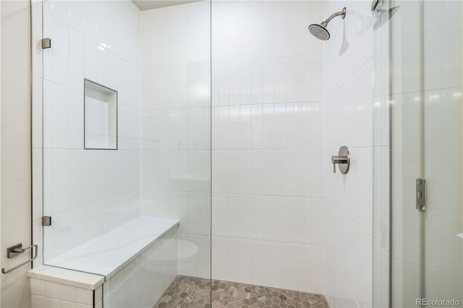 Not actual unit. Pictures are from another unit in the development. Primary shower.