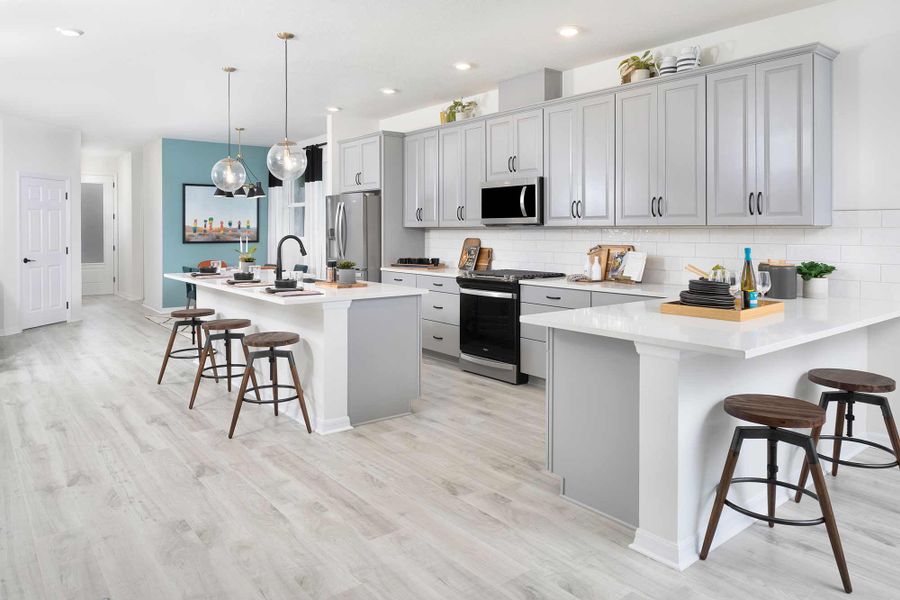 Representative furnished interior of a home built from the The Nightingale by David Weekley Homes in Vistera of Venice – Garden Series, Nokomis (Image 5).