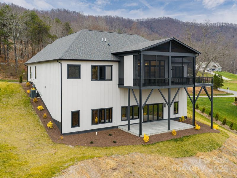 Exterior details and patio area of a home in , Candler (Image 31). Exterior details and patio area of a home in , Candler (Image 31).