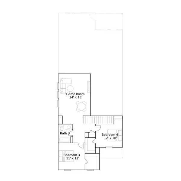 2D floor plan layout of this home in The Grand Prairie, Hockley, TX (Image 2). 2D floor plan layout of this home in The Grand Prairie, Hockley, TX (Image 2).