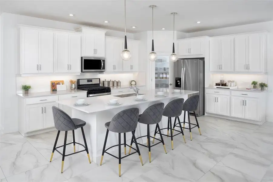 Furnished interior view inside a new home in Wellen Park, Venice (Image 5).