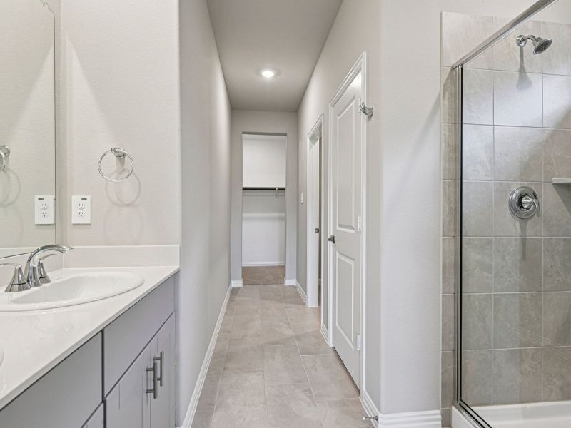 Furnished interior view inside a new home in Parks at Foster Crossing - Signature Series, Anna (Image 7). Furnished interior view inside a new home in Parks at Foster Crossing - Signature Series, Anna (Image 7).