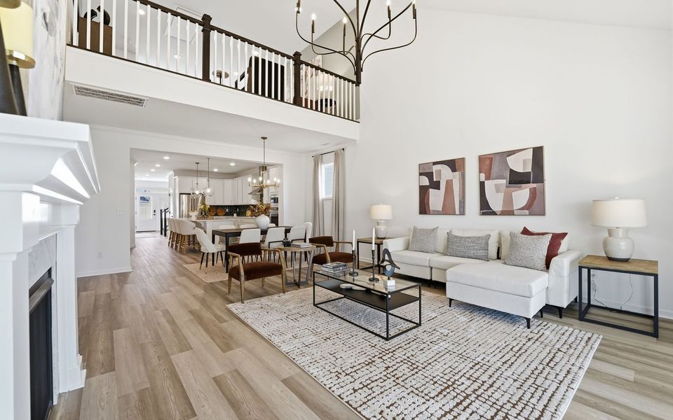 Furnished interior view inside a new home in Wendell Falls, Wendell (Image 9).