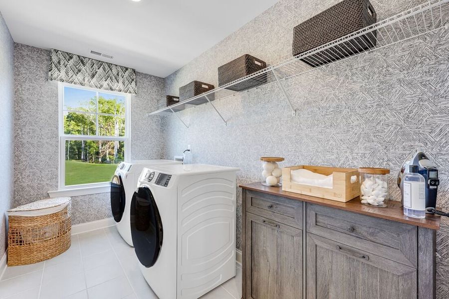 Representative furnished interior of a home built from the Ashford by Taylor Morrison in Eagle Trace, Wendell (Image 28).