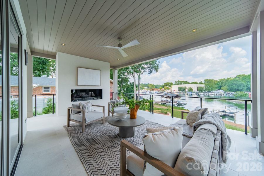 Exterior details and patio area of a home in , Cornelius (Image 23).