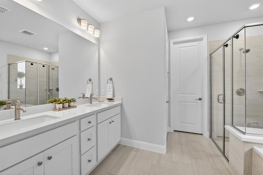Furnished interior view inside a new home in South Oak, Lakewood Village (Image 15).