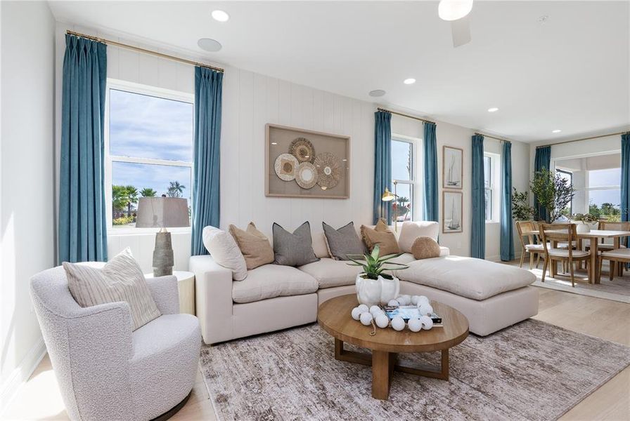 Furnished interior view inside a new home in Palmera at Wellen Park, Venice (Image 11).