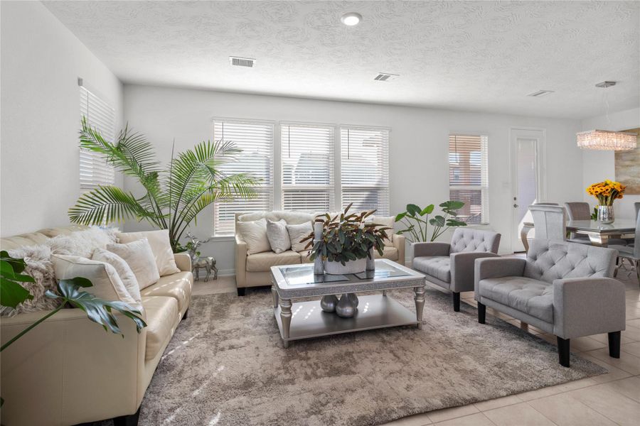 Furnished interior view inside a new home in , Houston (Image 5). Furnished interior view inside a new home in , Houston (Image 5).