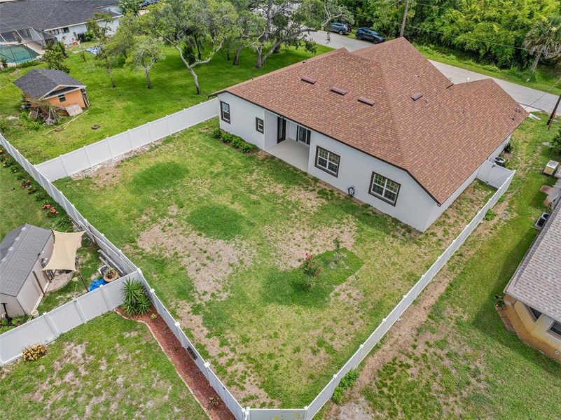 Exterior details and patio area of a home in , Palm Coast (Image 3). Exterior details and patio area of a home in , Palm Coast (Image 3).