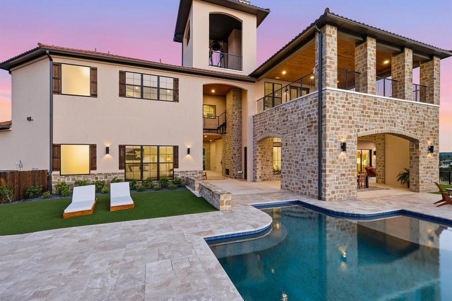 Exterior details and patio area of a home in , Strawn (Image 3). Exterior details and patio area of a home in , Strawn (Image 3).