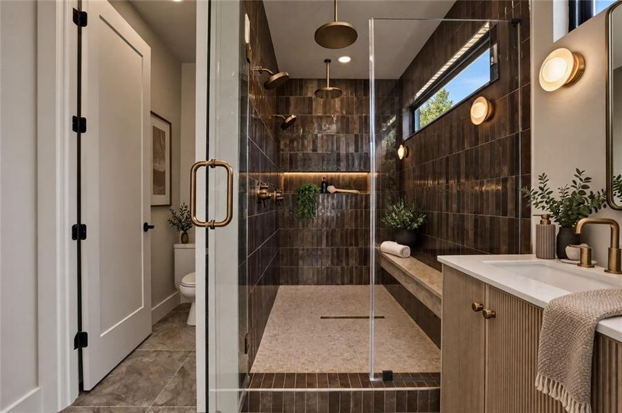 Furnished interior view inside a new home in , Atlanta (Image 10).