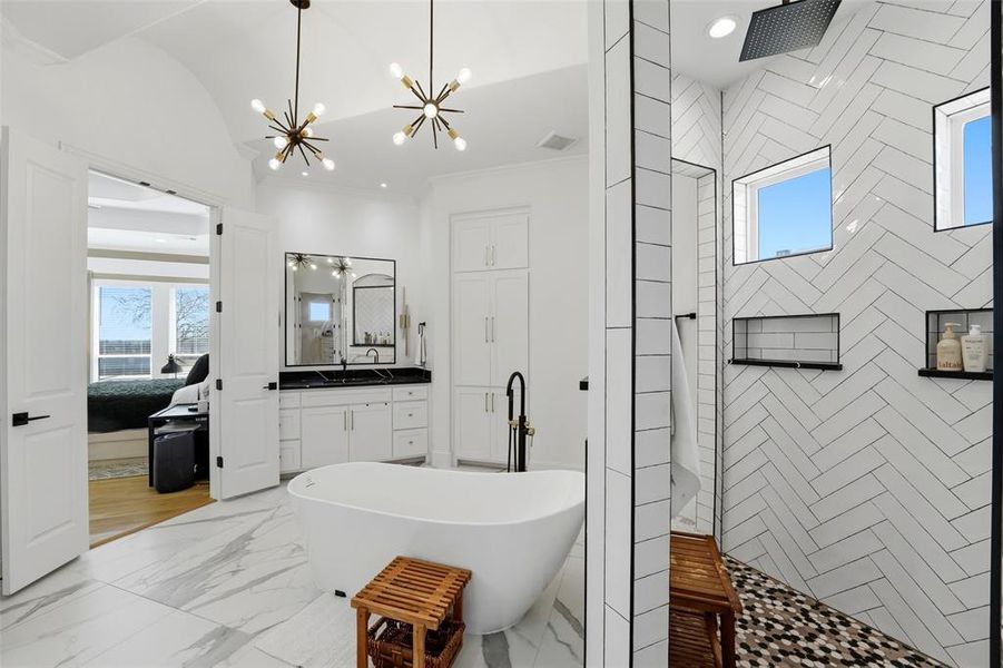 Furnished interior view inside a new home in , Rockwall (Image 16).