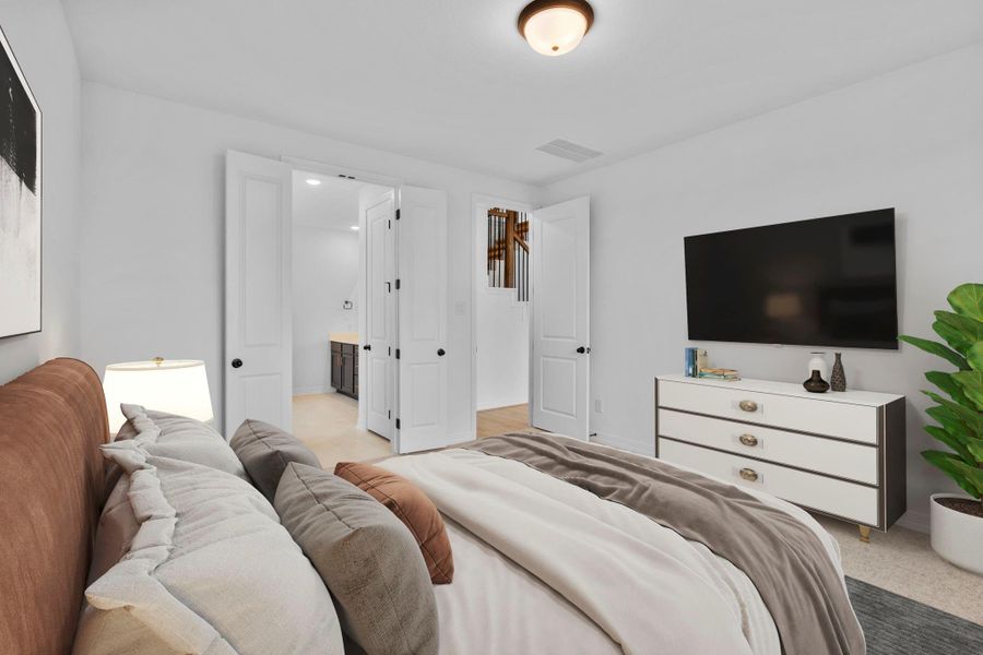 Furnished interior view inside a new home in Austin Point, Richmond (Image 14).