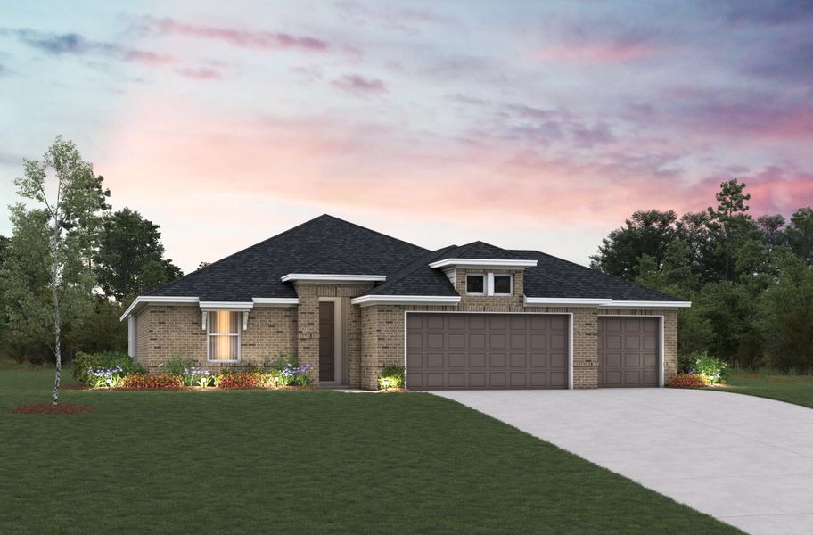 Representative exterior photo of a completed home built from the Brook by Beazer Homes in Sunrise Cove, Texas City, TX (Image 2).