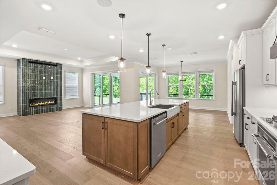 Furnished interior view inside a new home in Carolina Riverside, Belmont (Image 12).