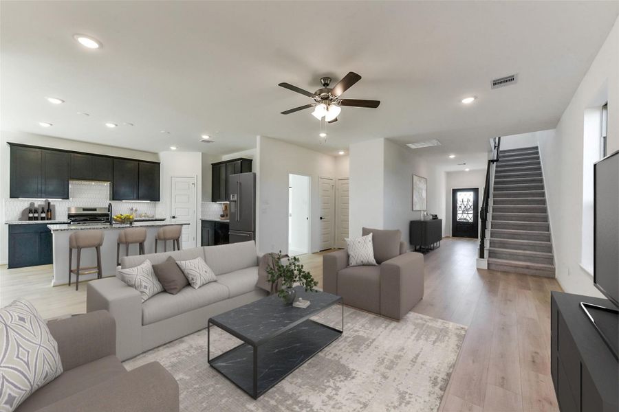 Furnished interior view inside a new home in Colony at Pinehurst, Pinehurst (Image 6).