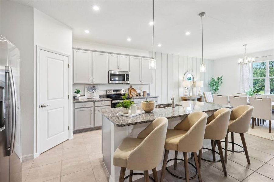 Furnished interior view inside a new home in Groves at Grand Island, Grand Island (Image 22).