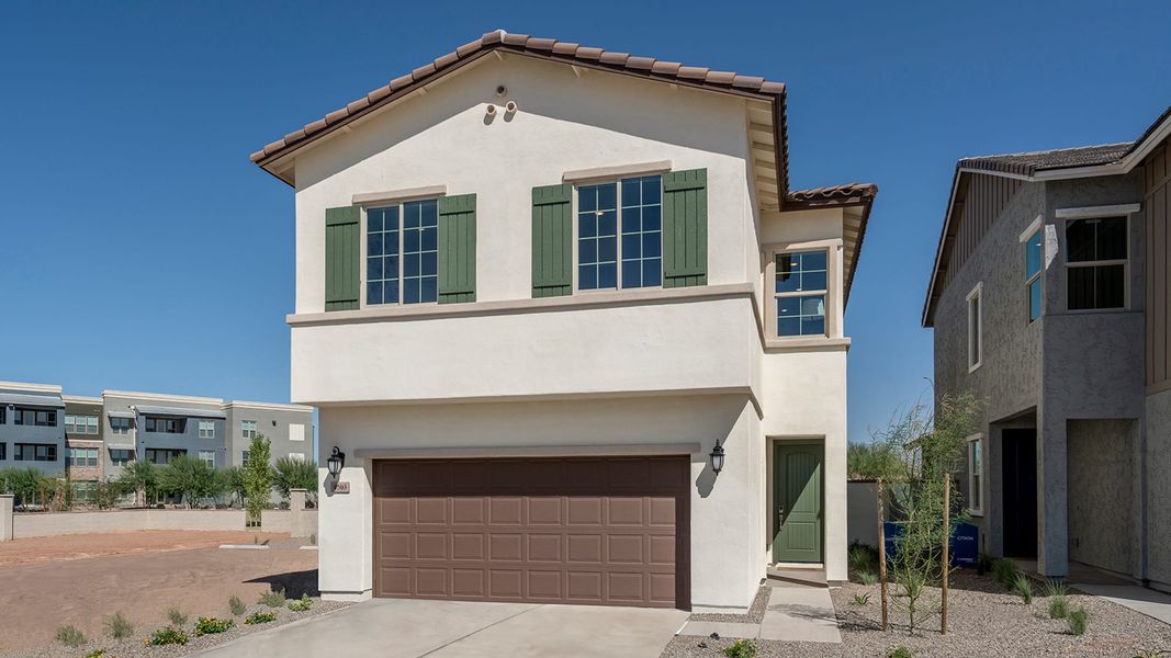 Spanish Elevation | Chartreuse | Greenpointe at Eastmark | New homes in Mesa, Arizona | Landsea Homes