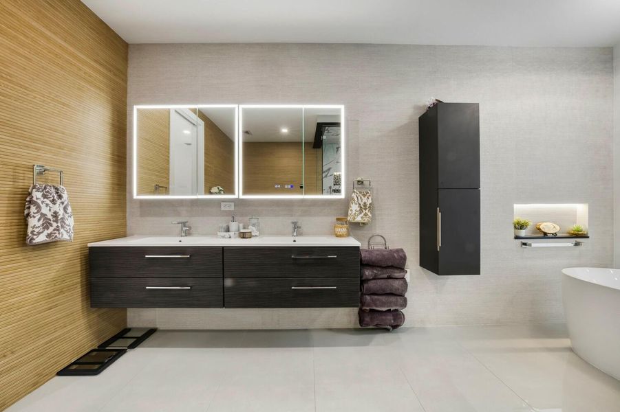 Furnished interior view inside a new home in , Lighthouse Point (Image 42).