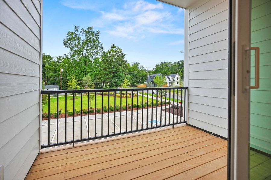 Exterior details and patio area of a home in West End Heights, Charlotte (Image 4). Exterior details and patio area of a home in West End Heights, Charlotte (Image 4).