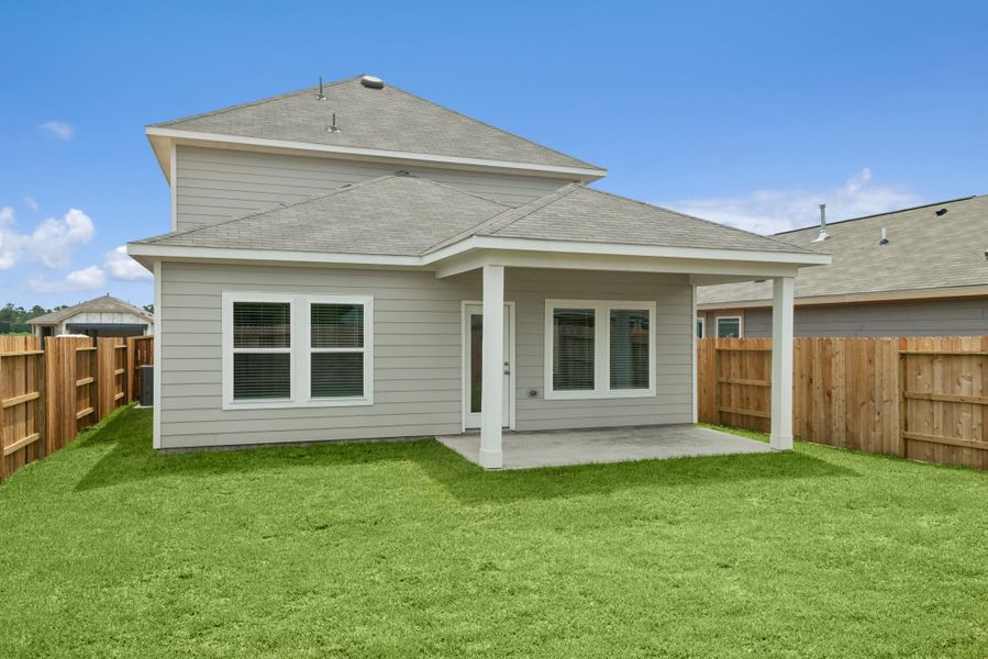 Front exterior of a new home in Indian Springs, Crosby, TX, highlighting curb appeal (Image 12).