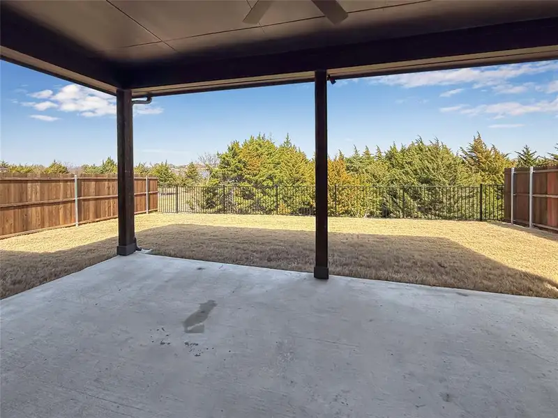Exterior details and patio area of a home in Travis Ranch, Forney (Image 3).
