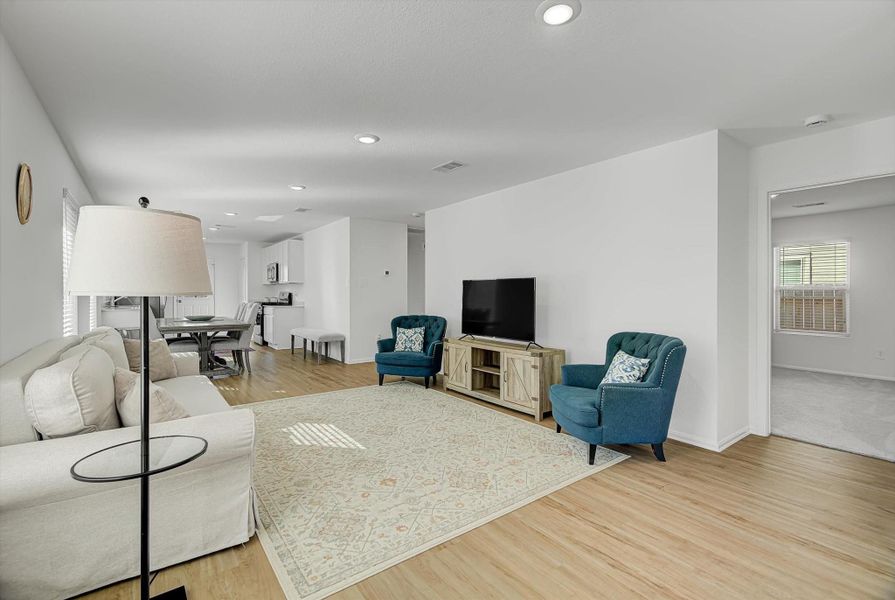 Furnished interior view inside a new home in Pinewood at Grand Texas: Colonial & Cottage Collections, New Caney (Image 25).