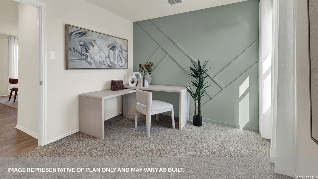 Furnished interior view inside a new home in Spring Valley, New Braunfels (Image 12).