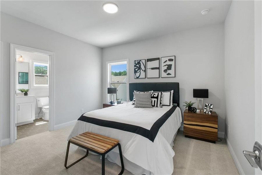 Furnished interior view inside a new home in Promenade at Sawnee Village, Cumming (Image 24).