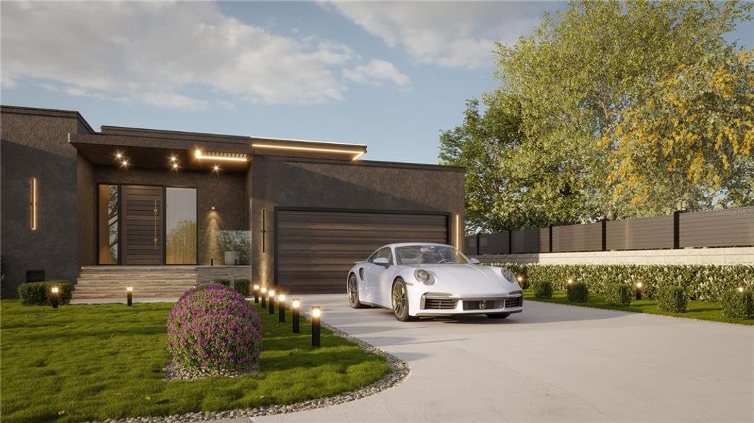 Front exterior of a new home in , Punta Gorda, FL, highlighting curb appeal (Image 16).