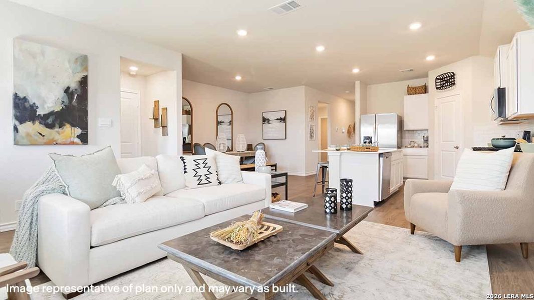Furnished interior view inside a new home in The Birch at Spencer Ranch, Boerne (Image 20).
