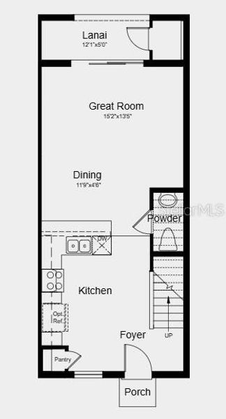 2D floor plan layout of this home in Southloch, Mount Dora, FL (Image 3).