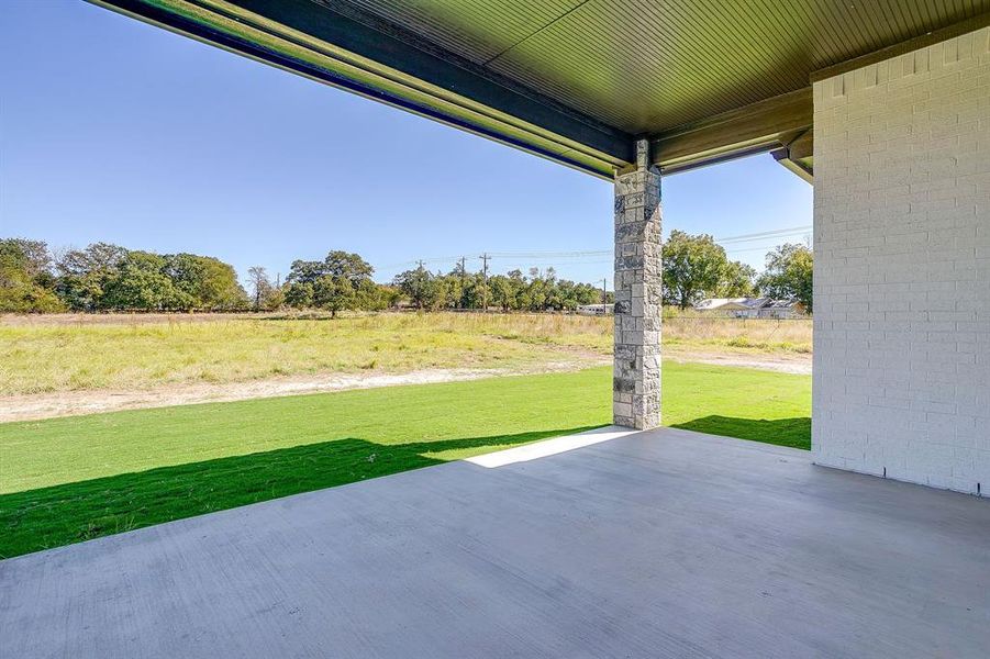 Exterior details and patio area of a home in , Poolville (Image 25). Exterior details and patio area of a home in , Poolville (Image 25).
