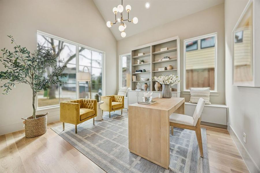 Furnished interior view inside a new home in , Dallas (Image 18).