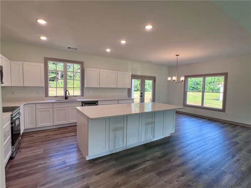 Furnished interior view inside a new home in , Monroe (Image 10).