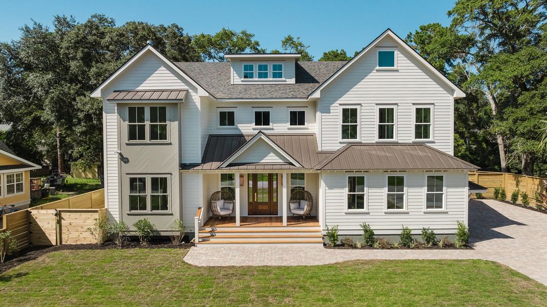 Front exterior of a new home in , Mount Pleasant, SC, highlighting curb appeal (Image 29).