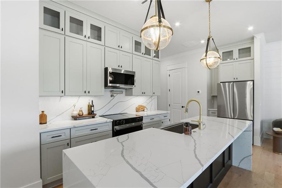 Furnished interior view inside a new home in , Braselton (Image 4). Furnished interior view inside a new home in , Braselton (Image 4).