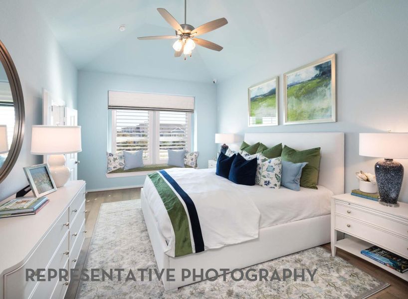 Furnished interior view inside a new home in Bridgeland Central, Cypress (Image 17).