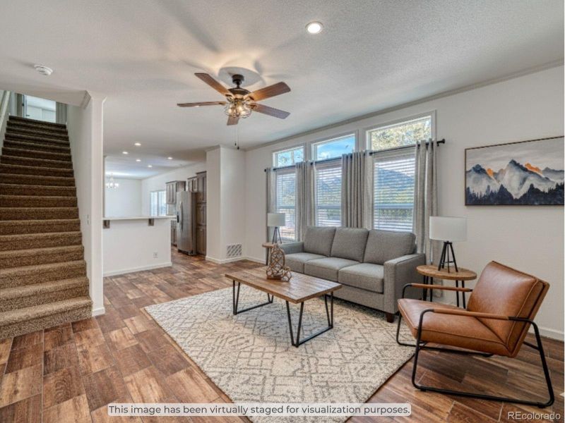 Furnished interior view inside a new home in , Leadville (Image 7).